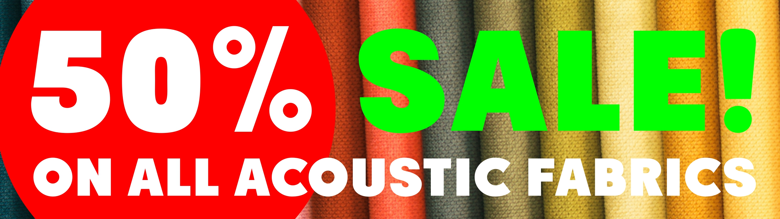 50% Sale - Acoustic fabric online shop